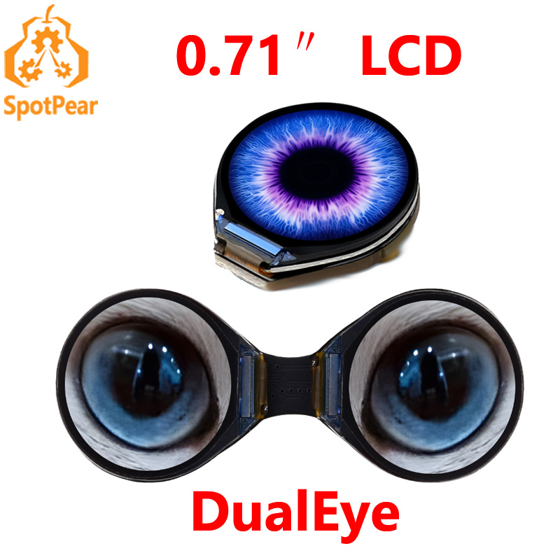 Raspberry Pi Kit - Waveshare 0,71 Zoll Double Eye Rundes