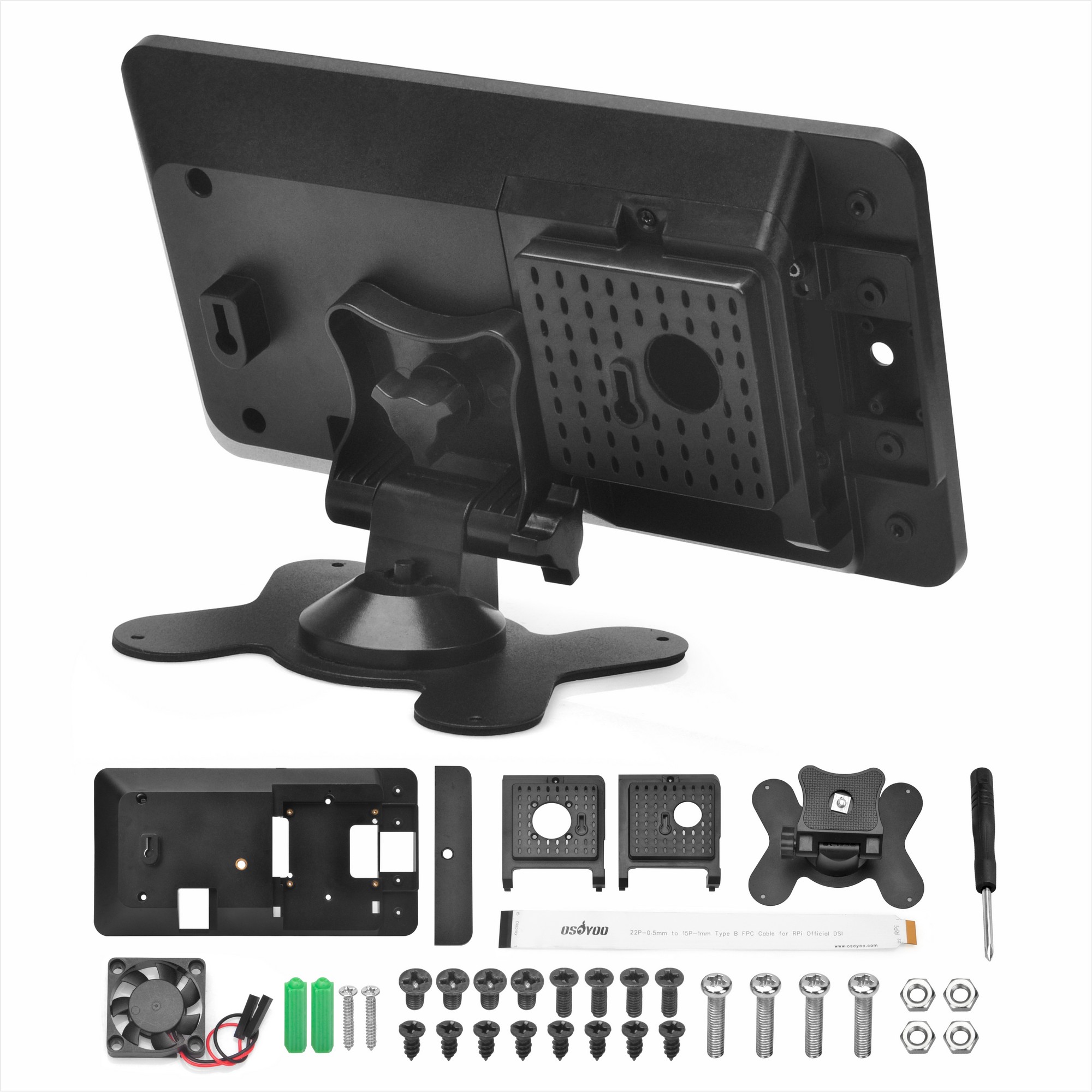 Pi 4 Case - OSOYOO PiStudio-Gehäuse für Raspberry Pi 5/4/3/2