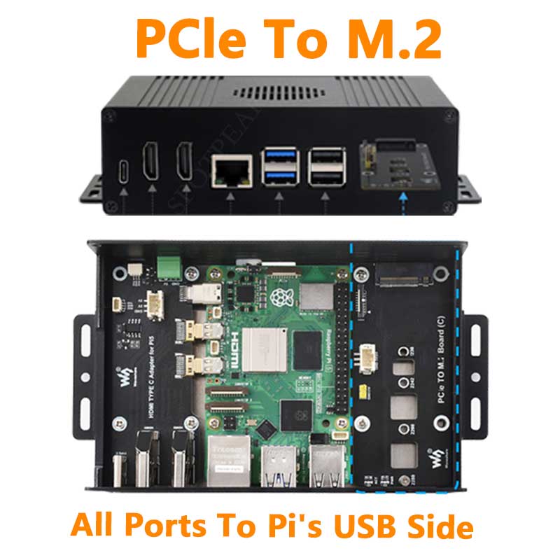 Raspberry Pi Kit - Himbeer Pi 5 Box Case Kit-C