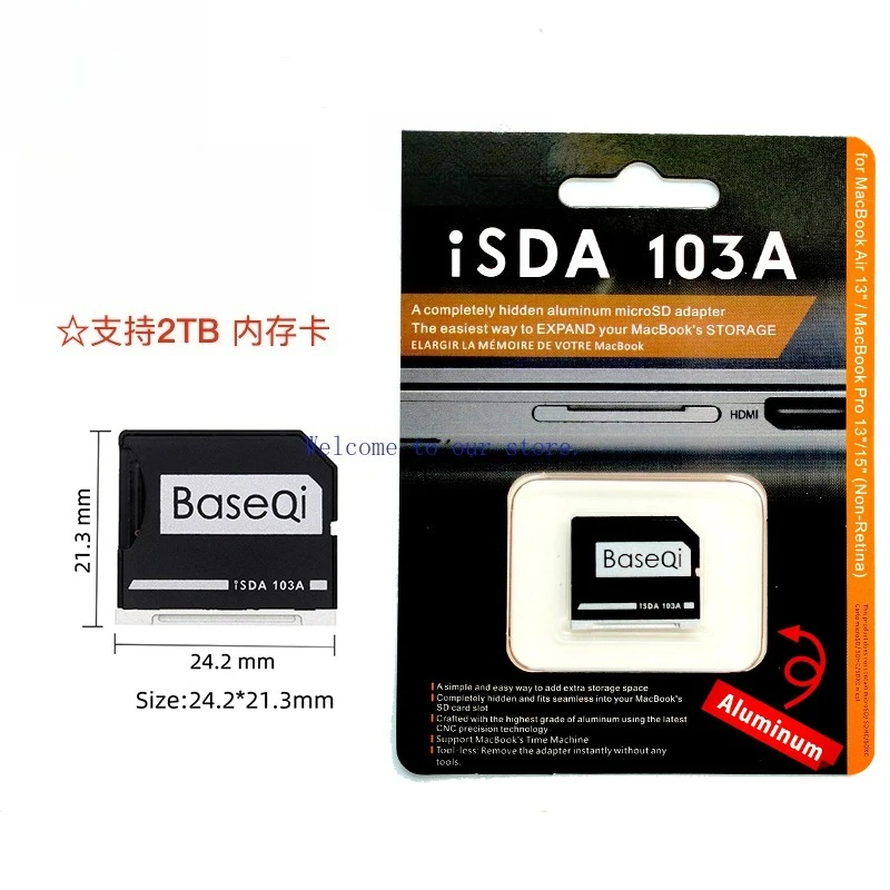 Micro Sd Card - Versteckter MicroSD-TF-Kartenadapter für BaseQi MacBook Air