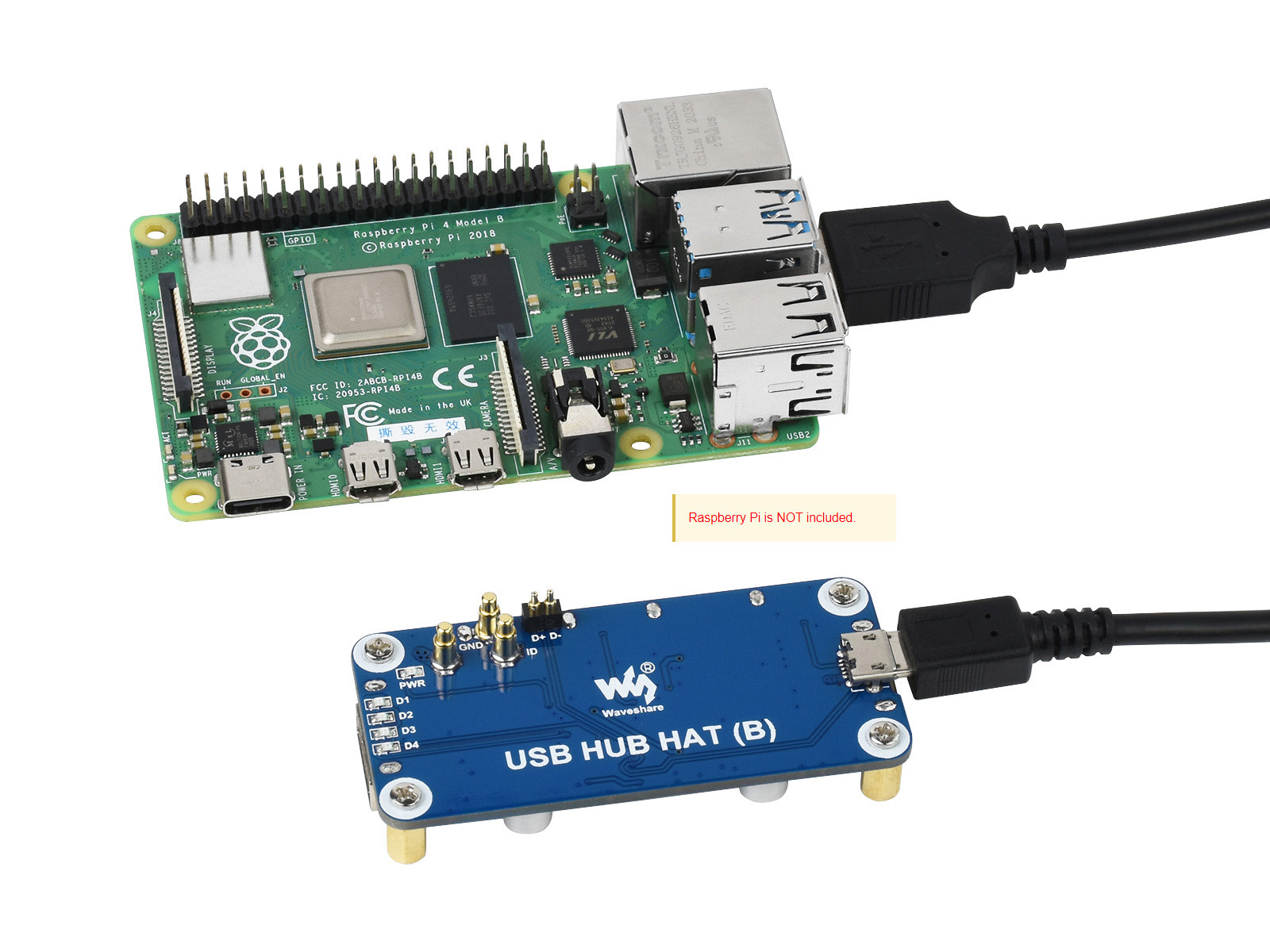 Waveshare USB HUB HAT (B) 4x P – Pi Zero Bewertung und Preis