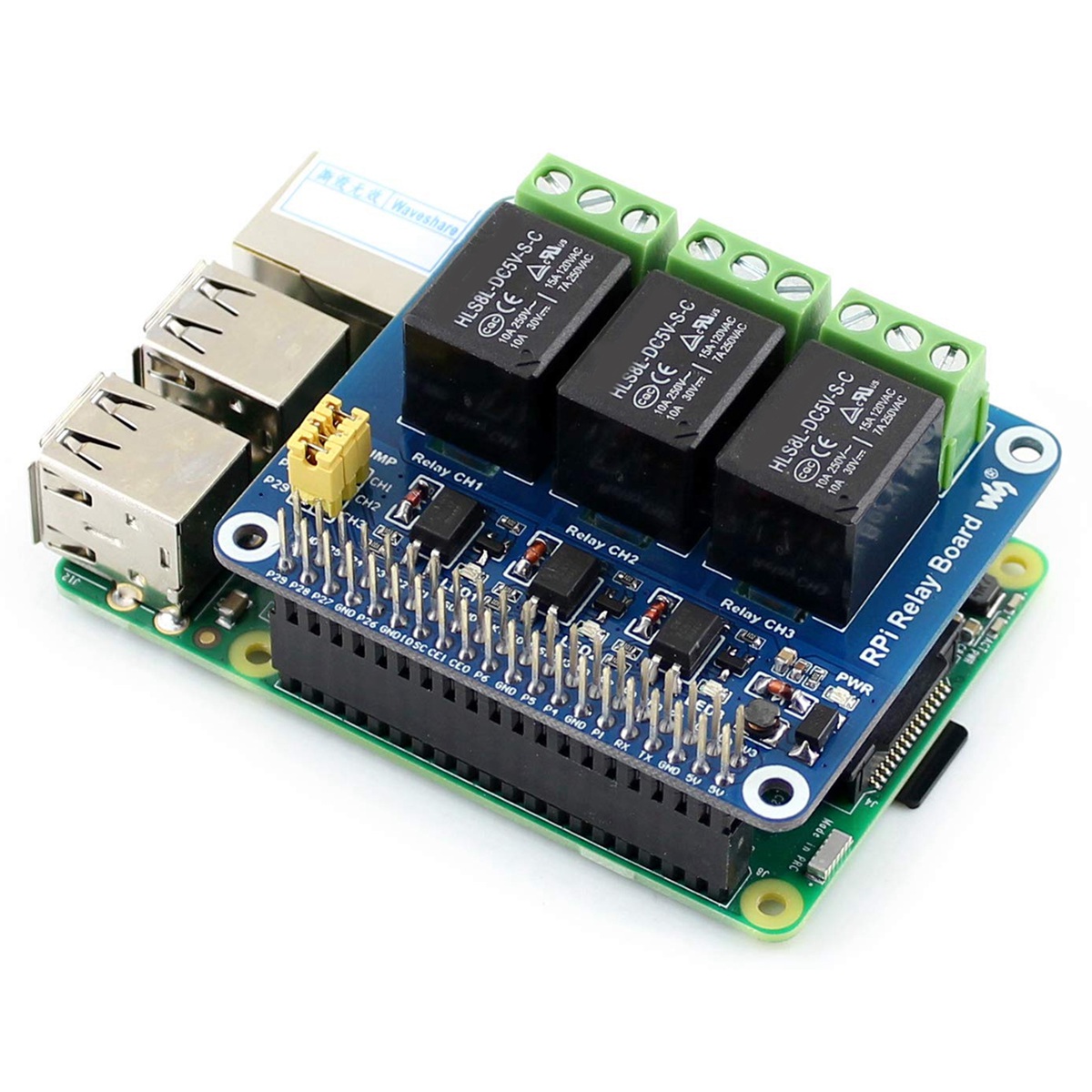 Waveshare 5V 3-Kanal-Relaismod – Raspberry Pi Kit Bewertung und Preis