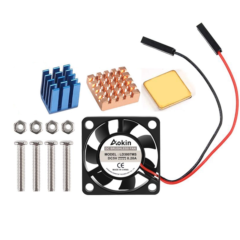 5V/3,3 V Lüfter Mit Schrauben  – Pi Cooler Bewertung und Preis